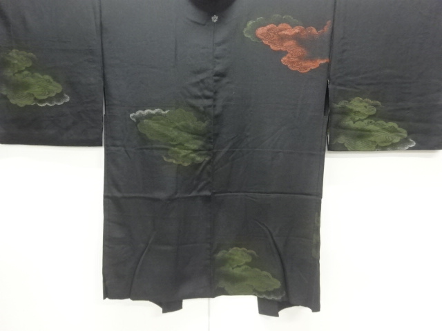 JAPANESE ANTIQUE HAORI / TAISHO ROMAN STYLE / URUSHI / WOVEN CLOUD